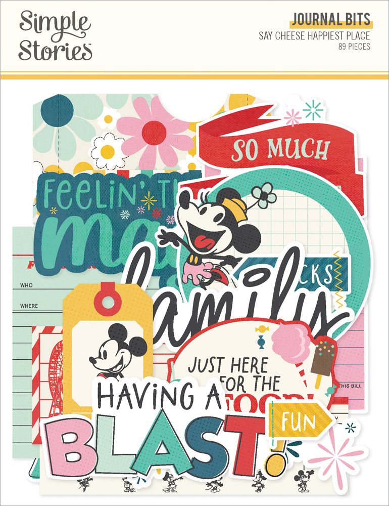 Simple Stories - Say Cheese Happiest Place - Journal Bits & Pieces