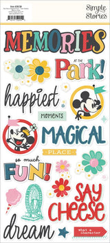 Simple Stories - Say Cheese Happiest Place - Foam Stickers