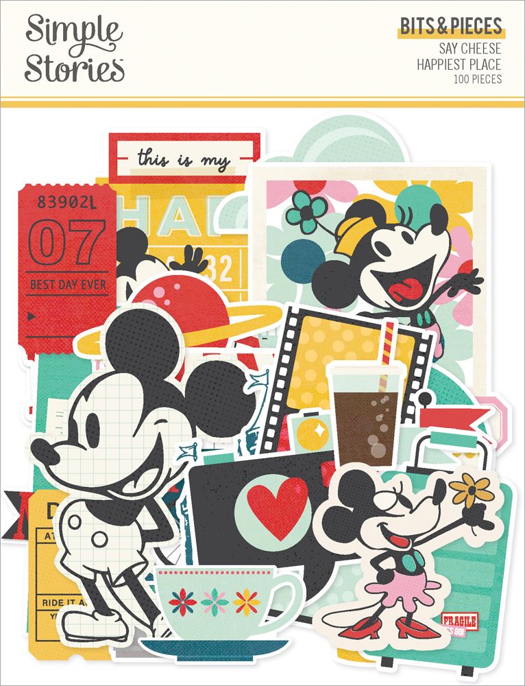 Simple Stories - Say Cheese Happiest Place - Bits & Pieces Die Cuts