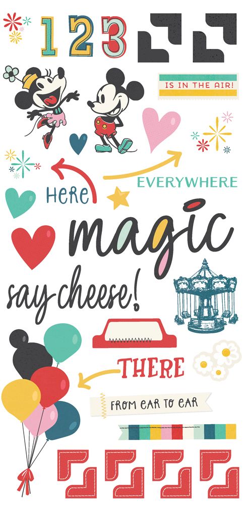 Simple Stories - Say Cheese Happiest Place - Simple Pages Page Kit