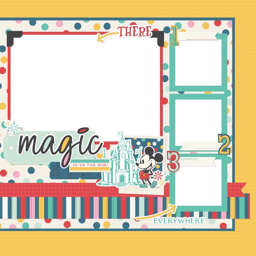 Simple Stories - Say Cheese Happiest Place - Simple Pages Page Kit