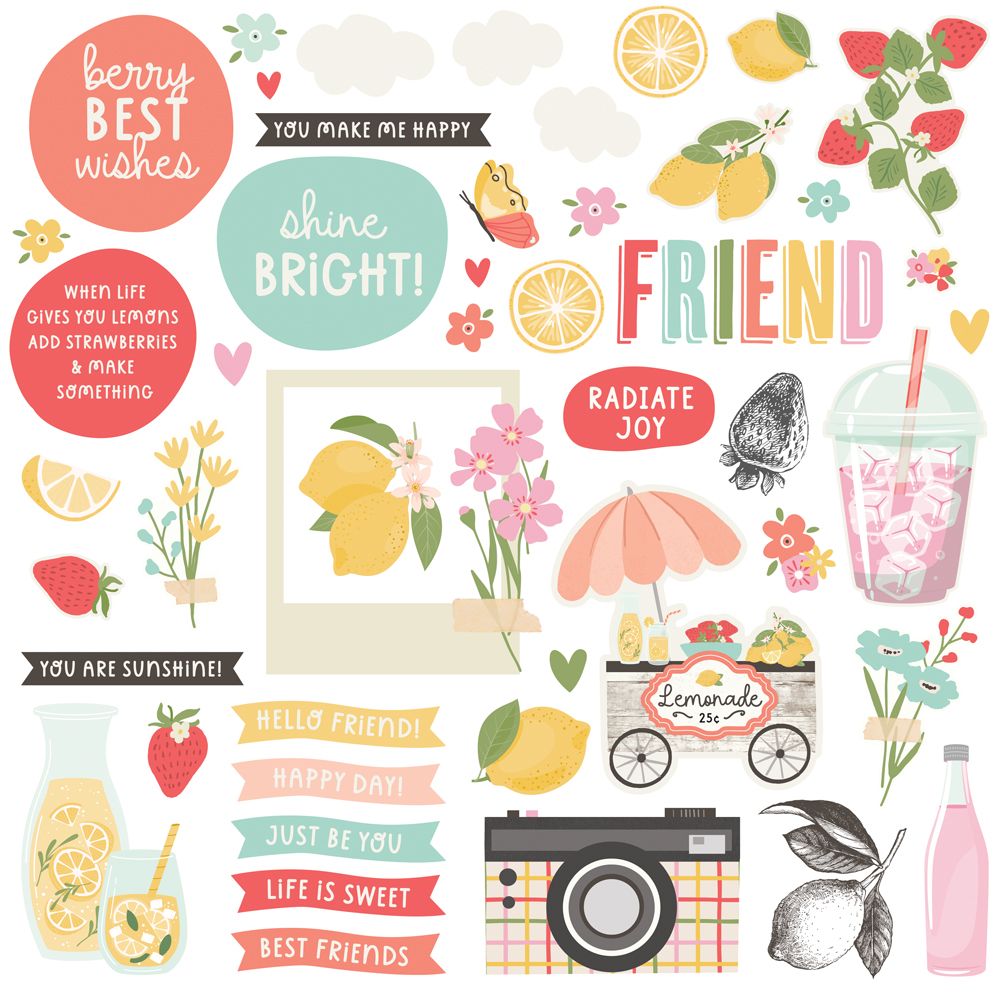 Simple Stories - Pink Lemonade - Simple Cards Card Kit