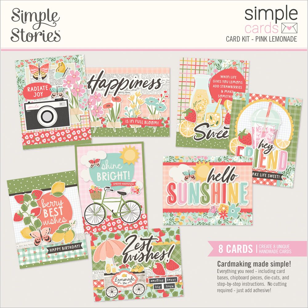 Simple Stories - Pink Lemonade - Simple Cards Card Kit