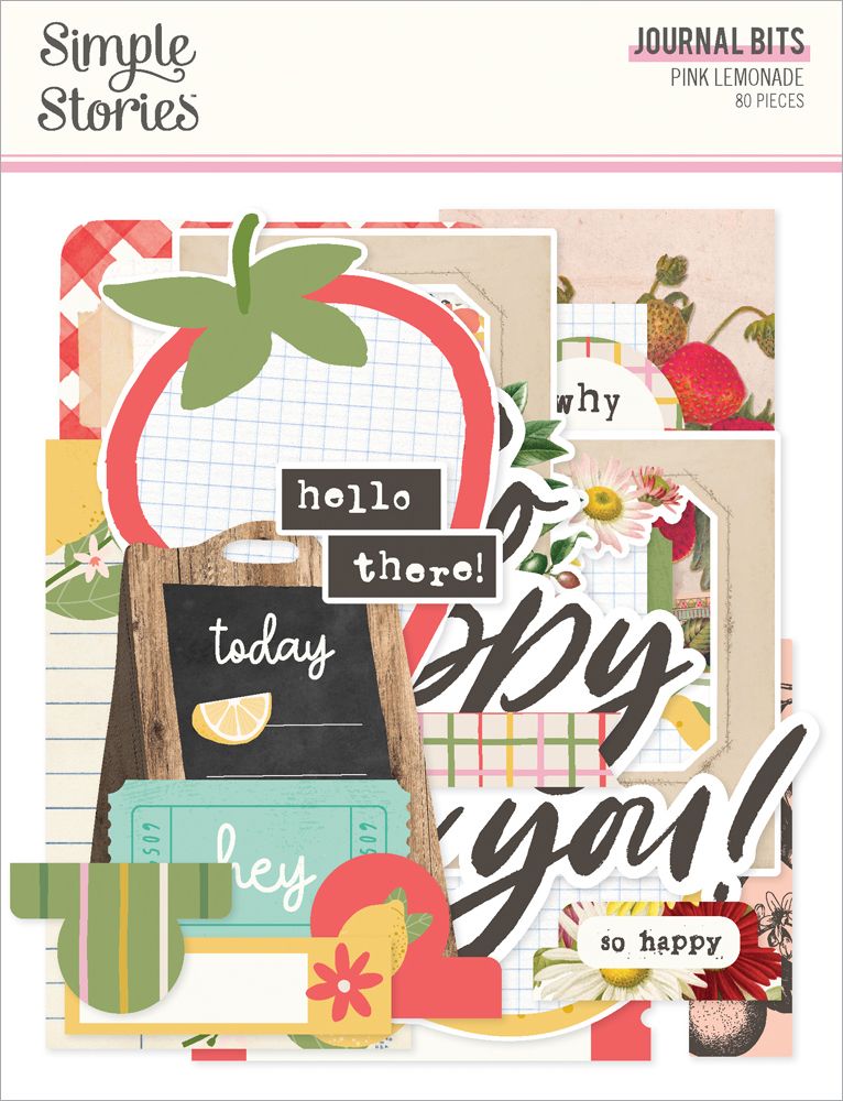 Simple Stories - Pink Lemonade - Journal Bits & Pieces