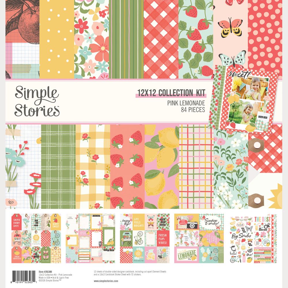 Simple Stories - Pink Lemonade - Collection Kit