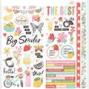 ***Pre-Order*** Simple Stories - Pink Lemonade - Icon Cardstock Stickers