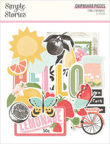 Simple Stories - Pink Lemonade - Chipboard Pieces