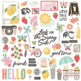 Simple Stories - Pink Lemonade - Chipboard Pieces