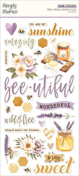 Simple Stories - Simple Vintage Lavender Fields - Foam Stickers
