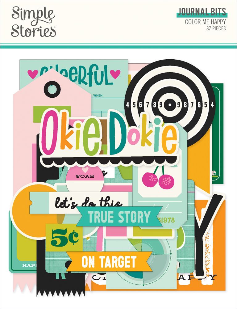 Simple Stories - Color Me Happy - Journal Bits & Pieces