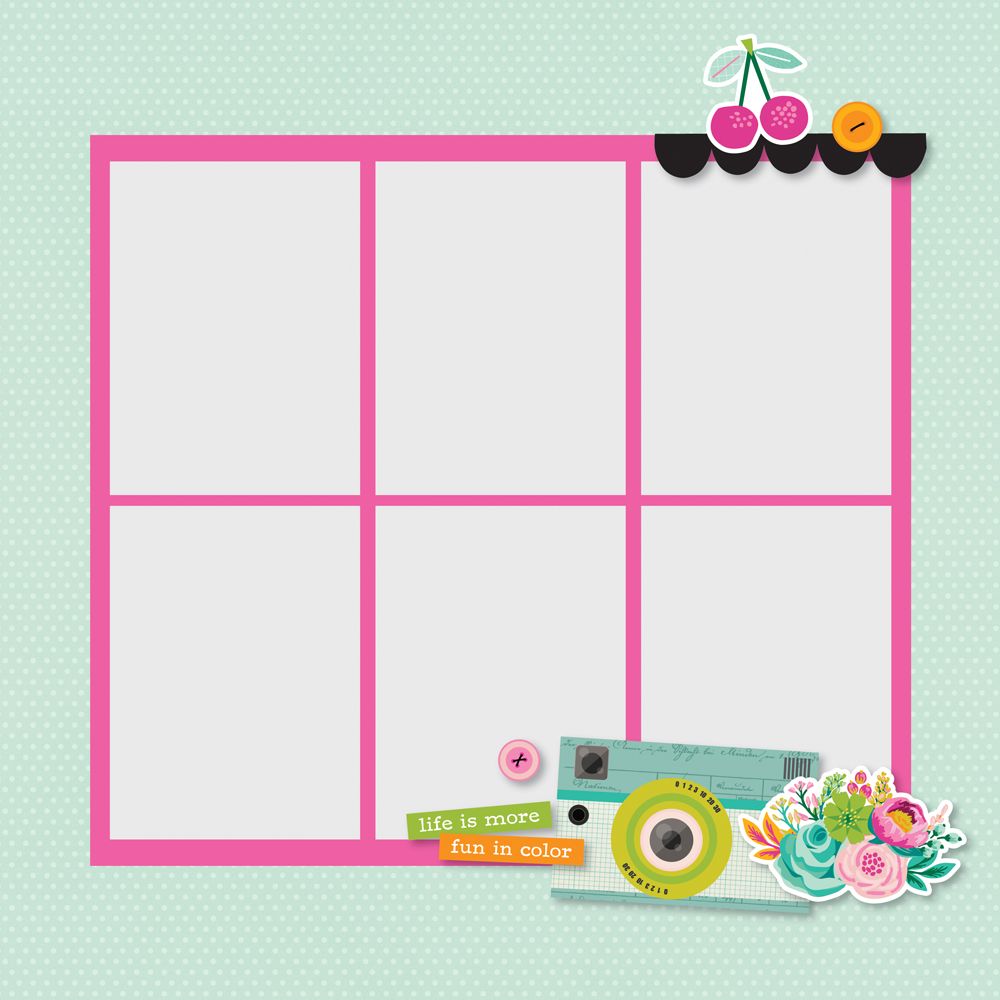 Simple Stories - Color Me Happy - Simple Page Pieces