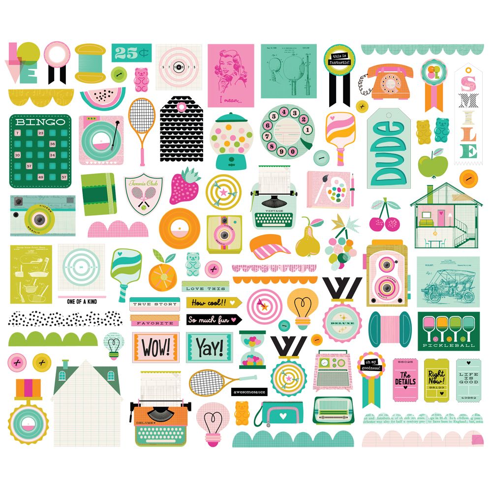 Simple Stories - Color Me Happy - Bits & Pieces