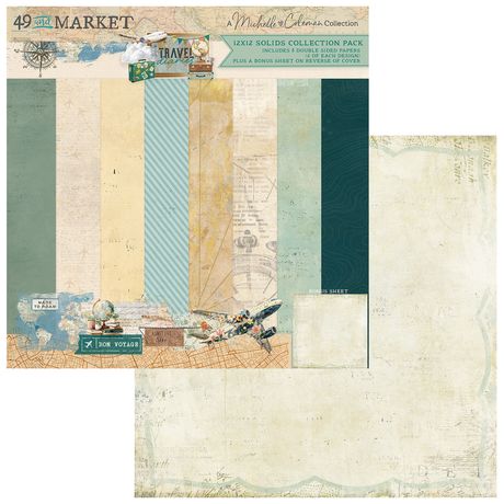 49 And Market - Travel Diaries - Solids Collection Pack 12"X12"