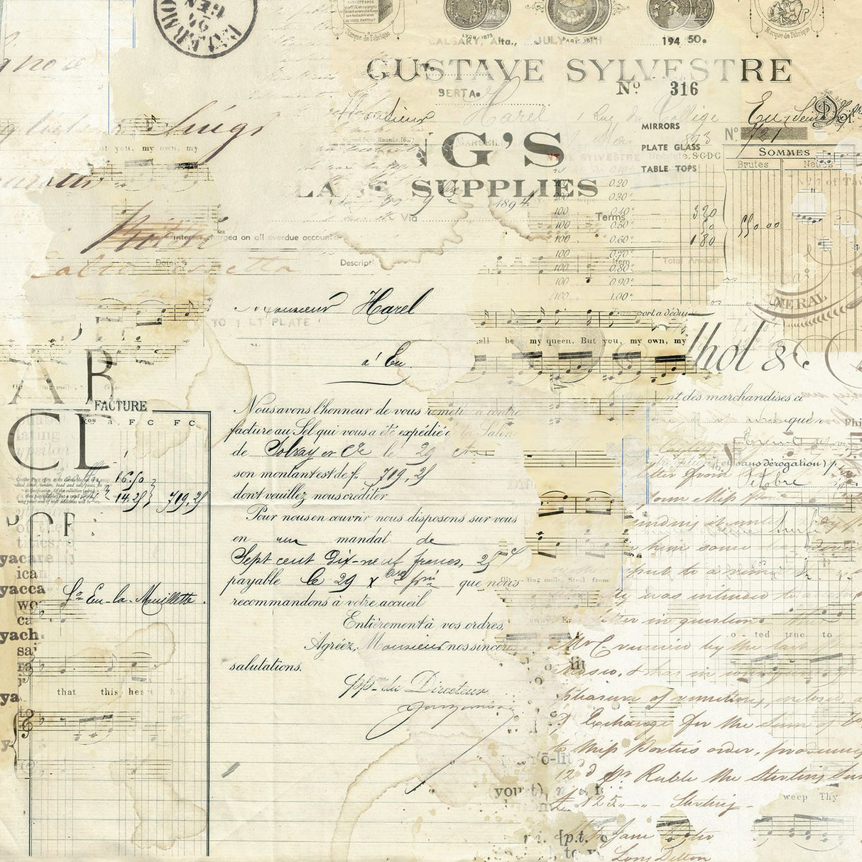 49 And Market - Faded Memory Lane - Solids Collection Pack 12"X12"