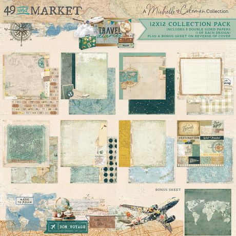 49 And Market - Travel Diaries - Collection Pack 12"X12"