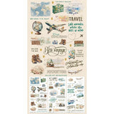 49 And Market - Travel Diaries - Blendable Rub-On Transfer Set 6"X12"