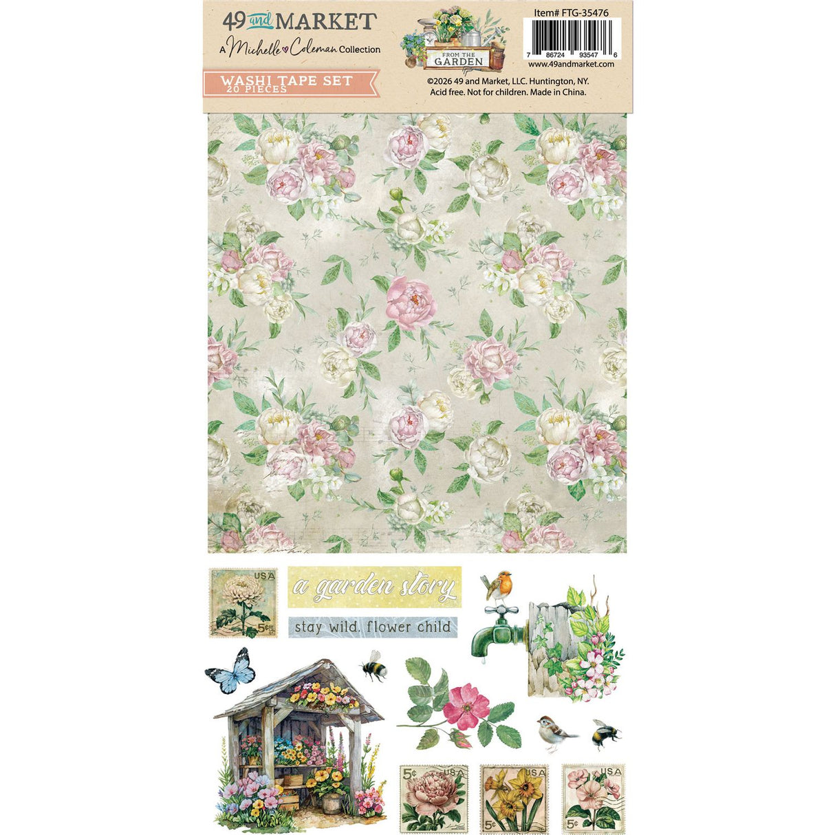 49 And Market - From the Garden - Washi Tape Sheets