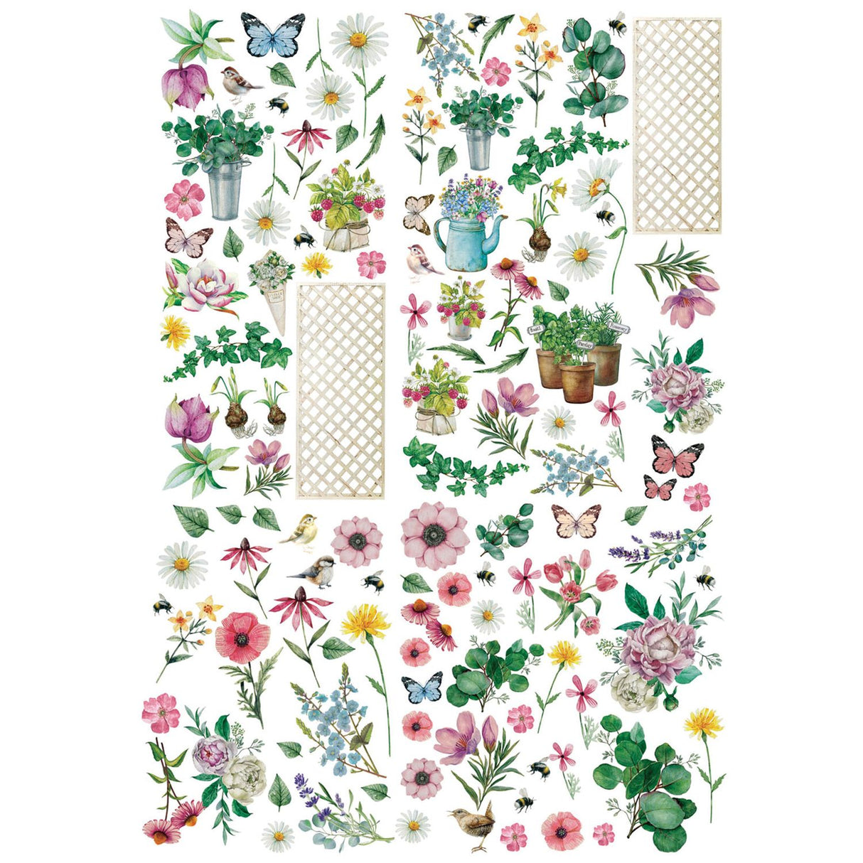 49 And Market - From the Garden - Laser Cut Outs - Wildflowers