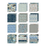 Tim Holtz - Advantus - Idea-ology Double- Sided Cardstock 12"X12" - Palette Collection: Blue
