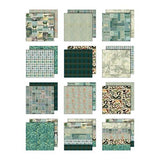 Tim Holtz - Advantus - Idea-ology Double- Sided Cardstock 12"X12" - Palette Collection: Teal