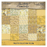 Tim Holtz - Advantus - Idea-ology Double- Sided Cardstock 12"X12" - Palette Collection: Yellow