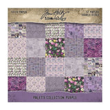 Tim Holtz - Advantus - Idea-ology Double- Sided Cardstock 12"X12" - Palette Collection: Purple