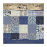 Tim Holtz - Advantus - Idea-ology Double- Sided Cardstock 12"X12" - Palette Collection: Indigo