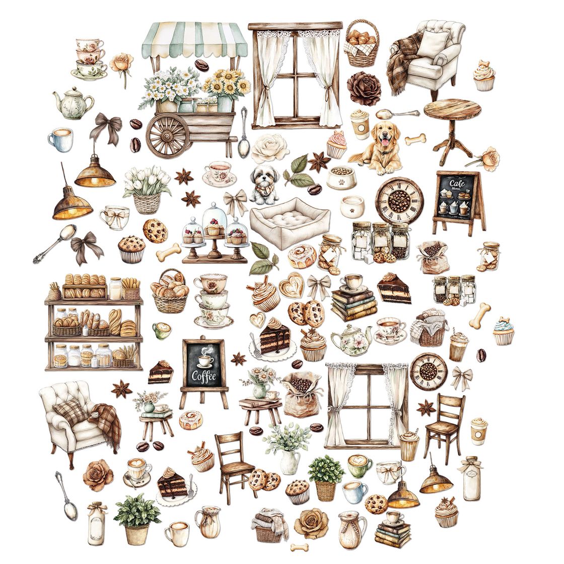 49 And Market - Country Heart Cafe - Laser Cut - Elements