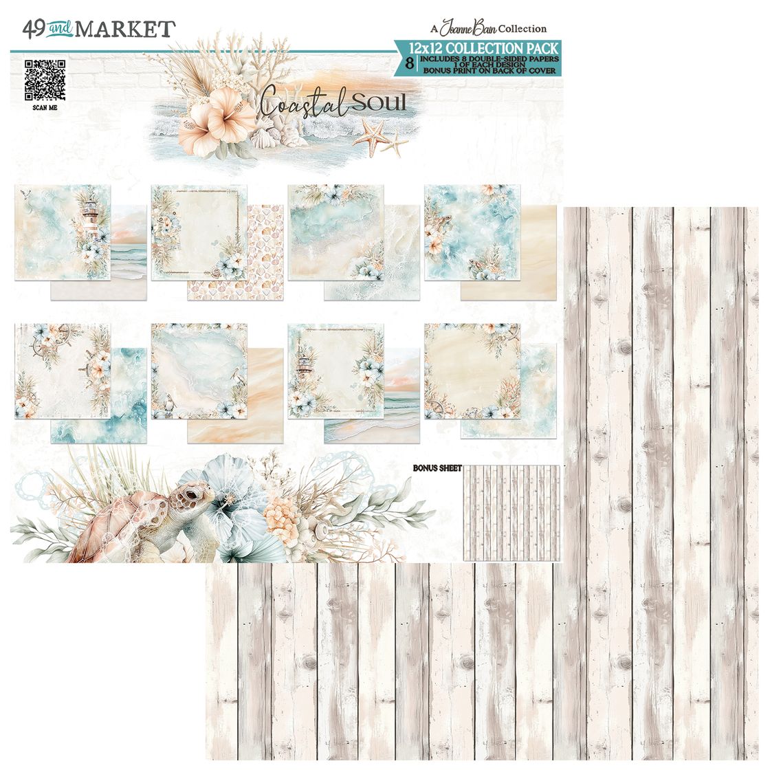 49 And Market - Coastal Soul - Collection Pack 12"X12"