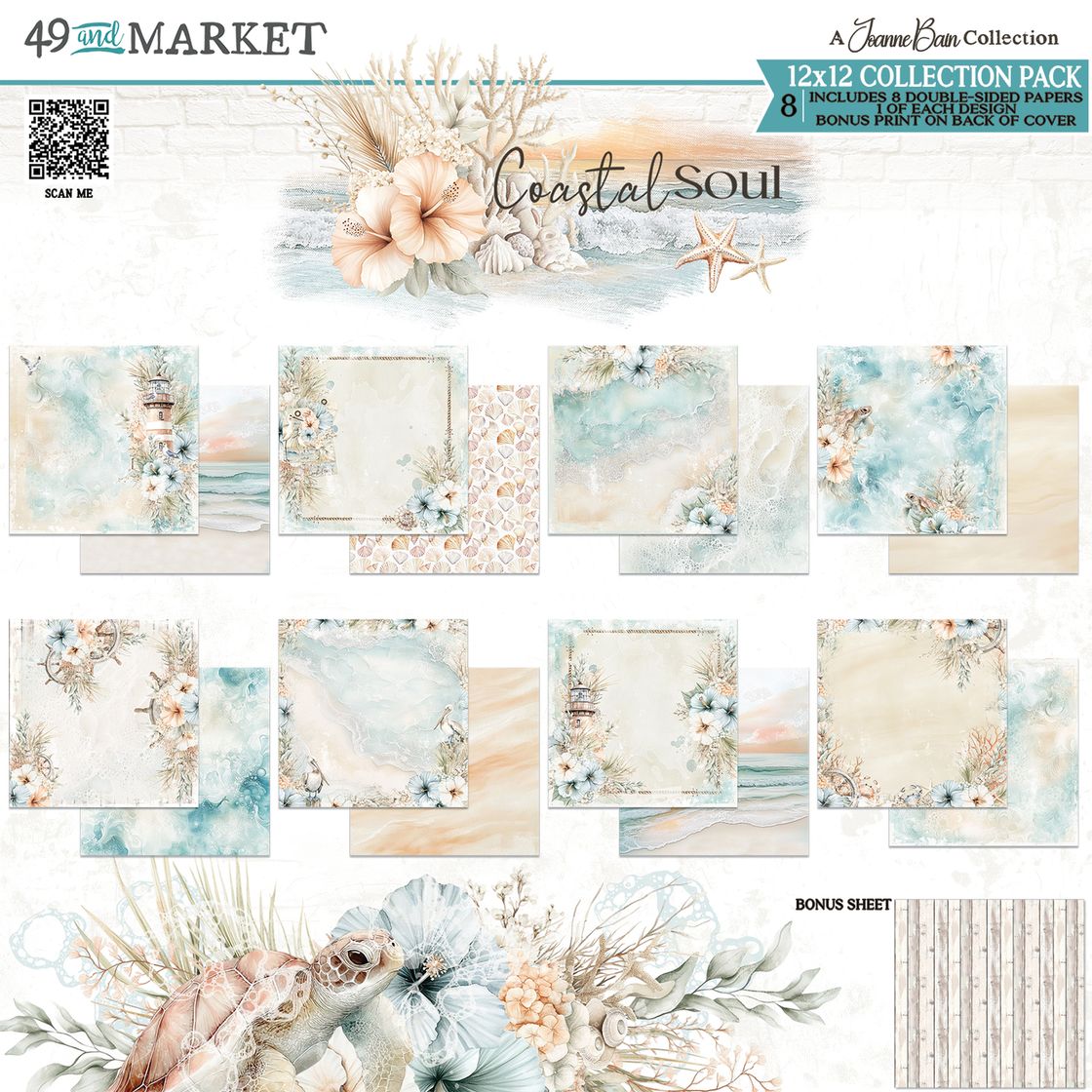 49 And Market - Coastal Soul - Collection Pack 12"X12"