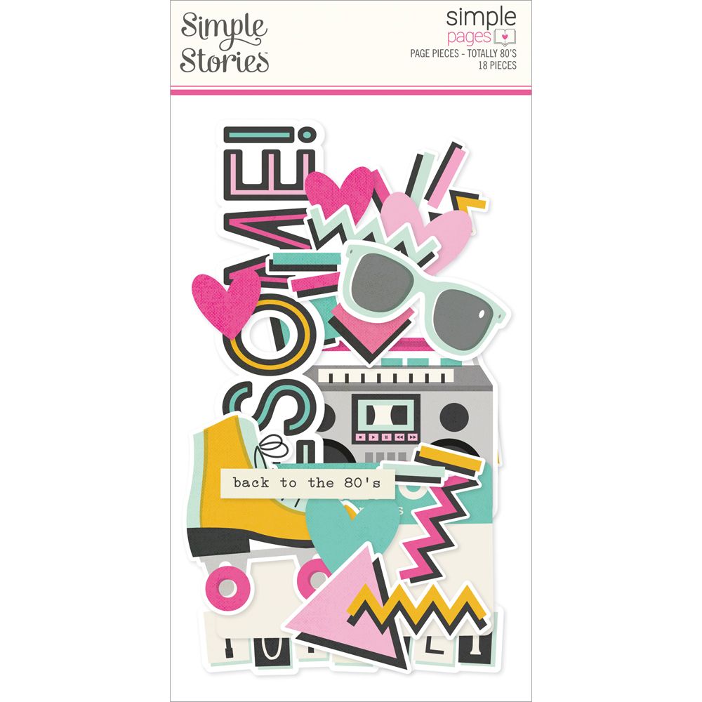 ***Pre-Order*** Simple Stories - Totally 80's - Simple Pages Page Pieces