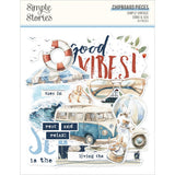 ***Pre-Order*** Simple Stories - Simple Vintage Sand & Sea - Chipboard Pieces