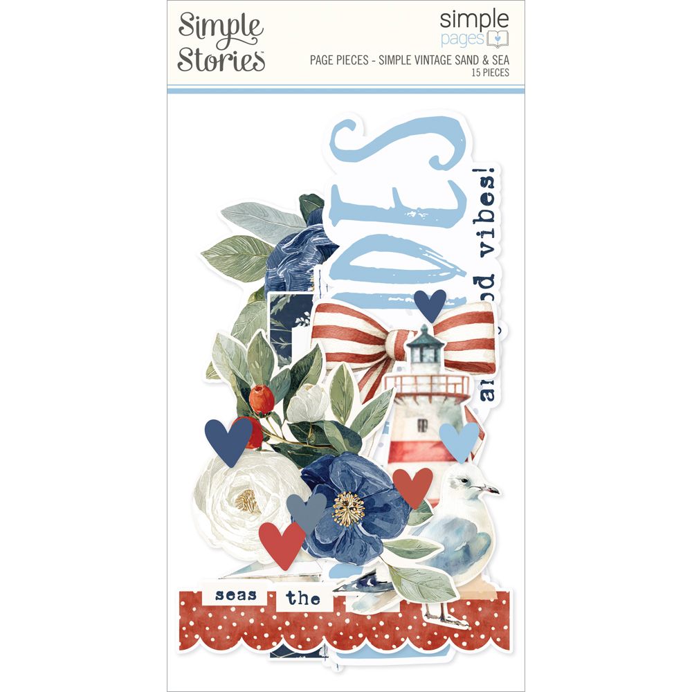 ***Pre-Order*** Simple Stories - Simple Vintage Sand & Sea - Simple Pages Page Pieces