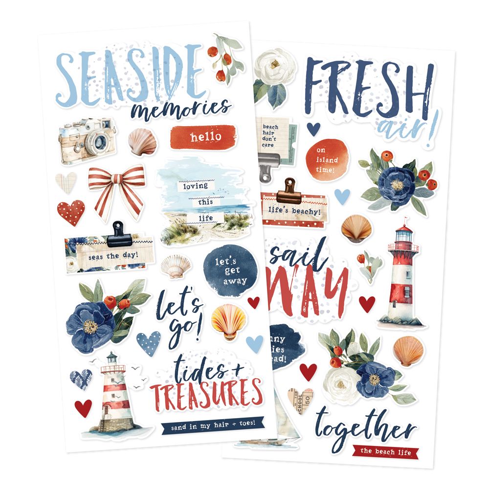 ***Pre-Order*** Simple Stories - Simple Vintage Sand & Sea - Foam Stickers