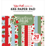 ***Pre-Order*** Echo Park - Strawberry Fields - Double-Sided Paper Pad 6"X6"