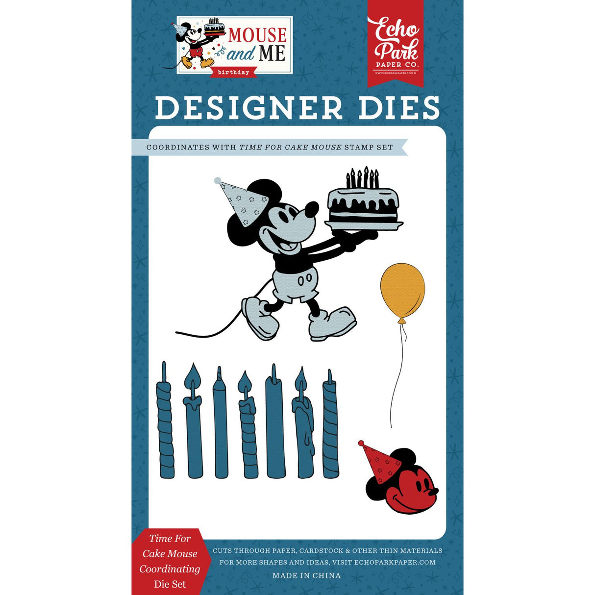 ***Pre-Order*** Echo Park - Mouse and Me Birthday - Die Set - Time For Cake Mouse