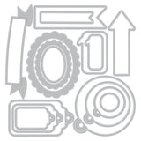 Sizzix - Framelit Die Set Banners, Tags & Labels