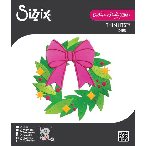 Sizzix - Thinlits 7PK Die Set Holiday A-door-nment by Catherine Pooler