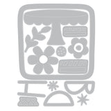 Sizzix - Thinlits Die Set 15PK w/2PK Stencils Set Let's Eat Cake! BY Catherine Pooler