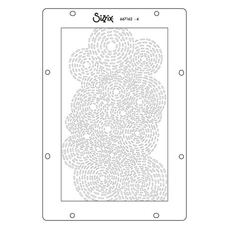 ***Pre-Order*** Sizzix - Vicki Boutin - A5 Stencil 4PK - Stitched Florals