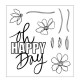 Sizzix - Clear Stamps Set 10PK w/10PK Dies Oh Happy Day by Vicki Boutin