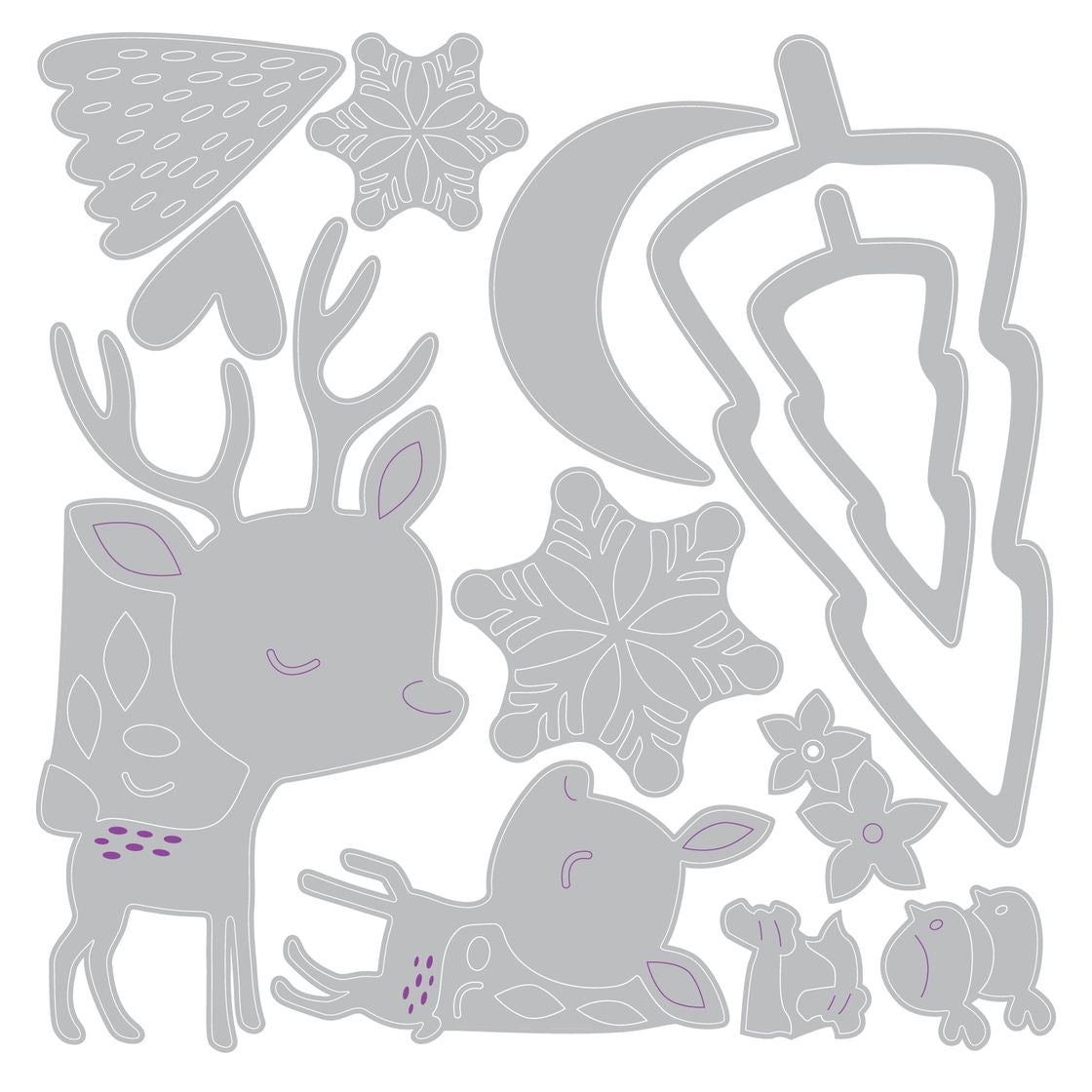 Sizzix - Thinlits Die Set Hello Deer