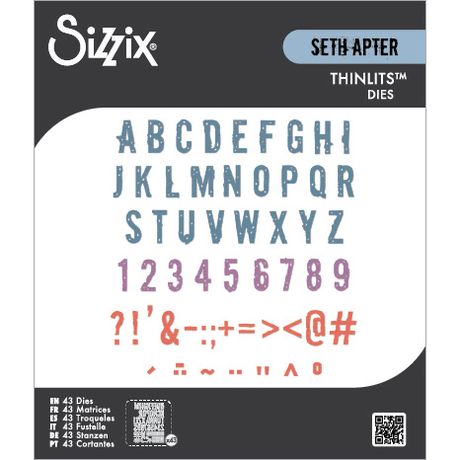 ***Pre-Order*** Sizzix - Thinlits Die Set 43PK - Typography