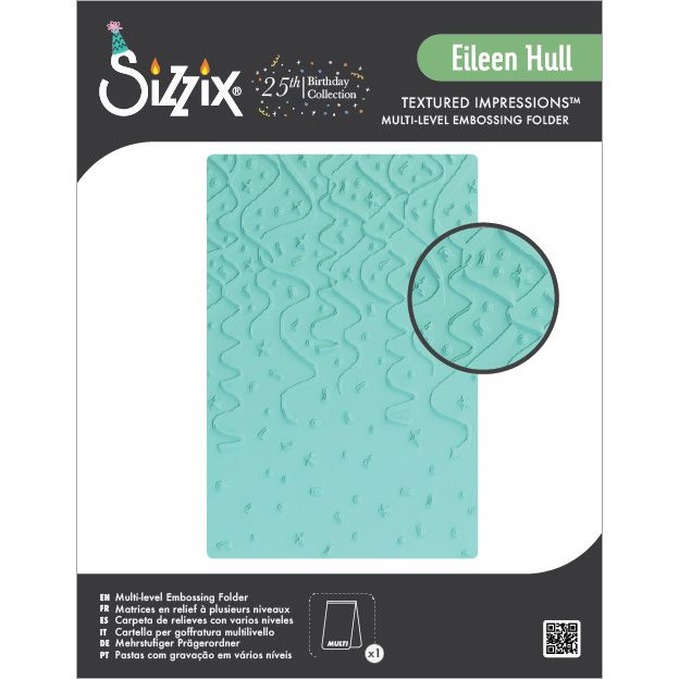 Sizzix - Multi-Level Textured Impressions Embossing Party Time by Eileen Hull