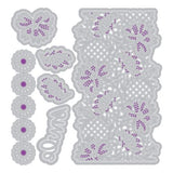 ***Pre-Order*** Sizzix - Vicki Boutin - Thinlits Die Set 11PK - Lovely Lace
