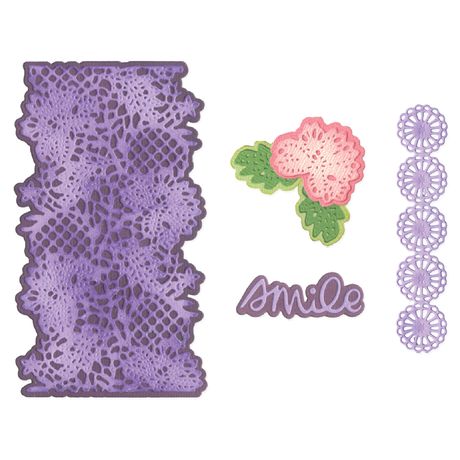 ***Pre-Order*** Sizzix - Vicki Boutin - Thinlits Die Set 11PK - Lovely Lace