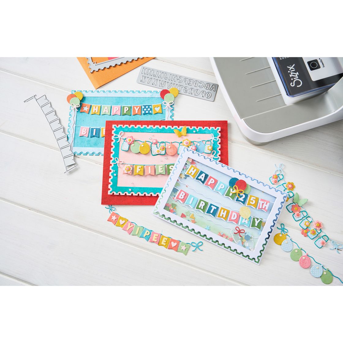 Sizzix - Thinlits Die Set 20PK All about Banners by 49 & Market
