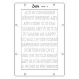 ***Pre-Order*** Sizzix - Vicki Boutin - A5 Stencil 4PK - Words and Numbers