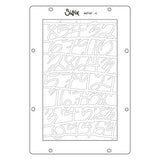 ***Pre-Order*** Sizzix - Vicki Boutin - A5 Stencil 4PK - Words and Numbers
