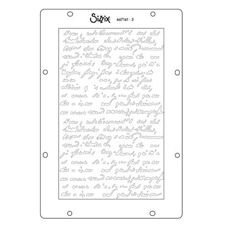 ***Pre-Order*** Sizzix - Vicki Boutin - A5 Stencil 4PK - Words and Numbers